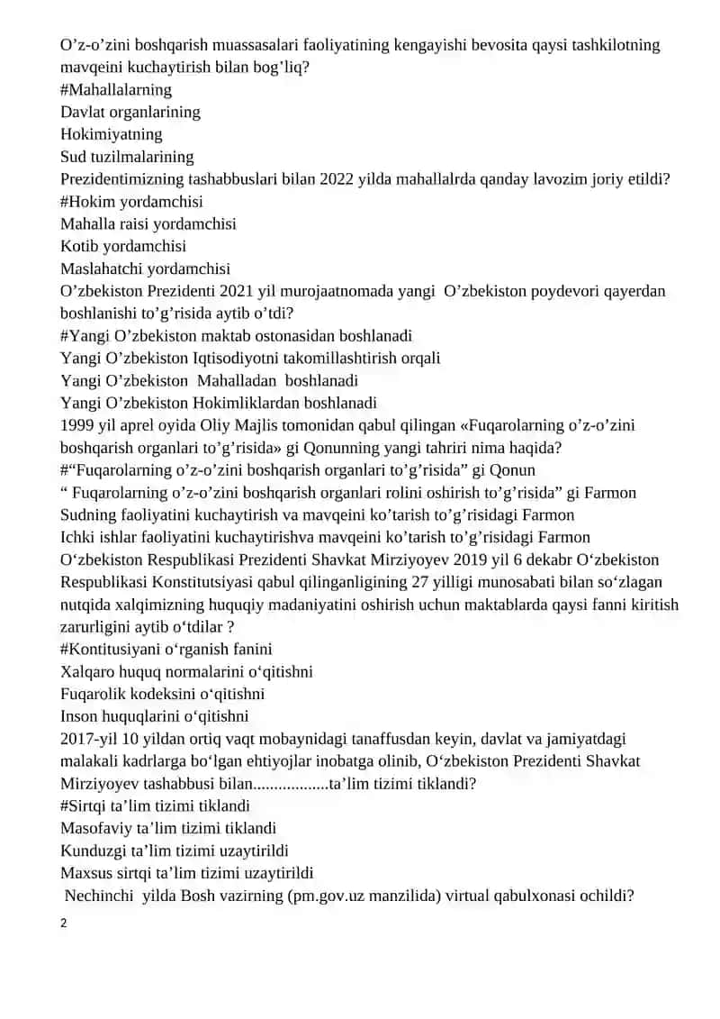 O’zbеkiston Rеspublikasining Davlat mustaqilligi to’g’risida 2