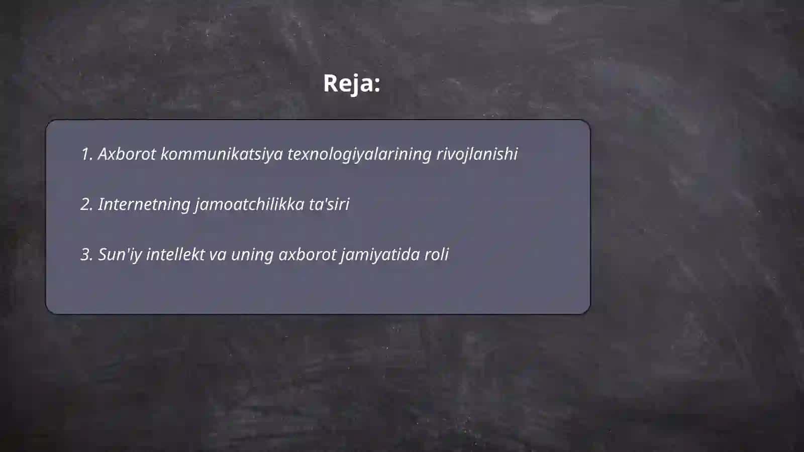 Axborot kommunikatsiya texnologiyalarining rivojlanishi 2