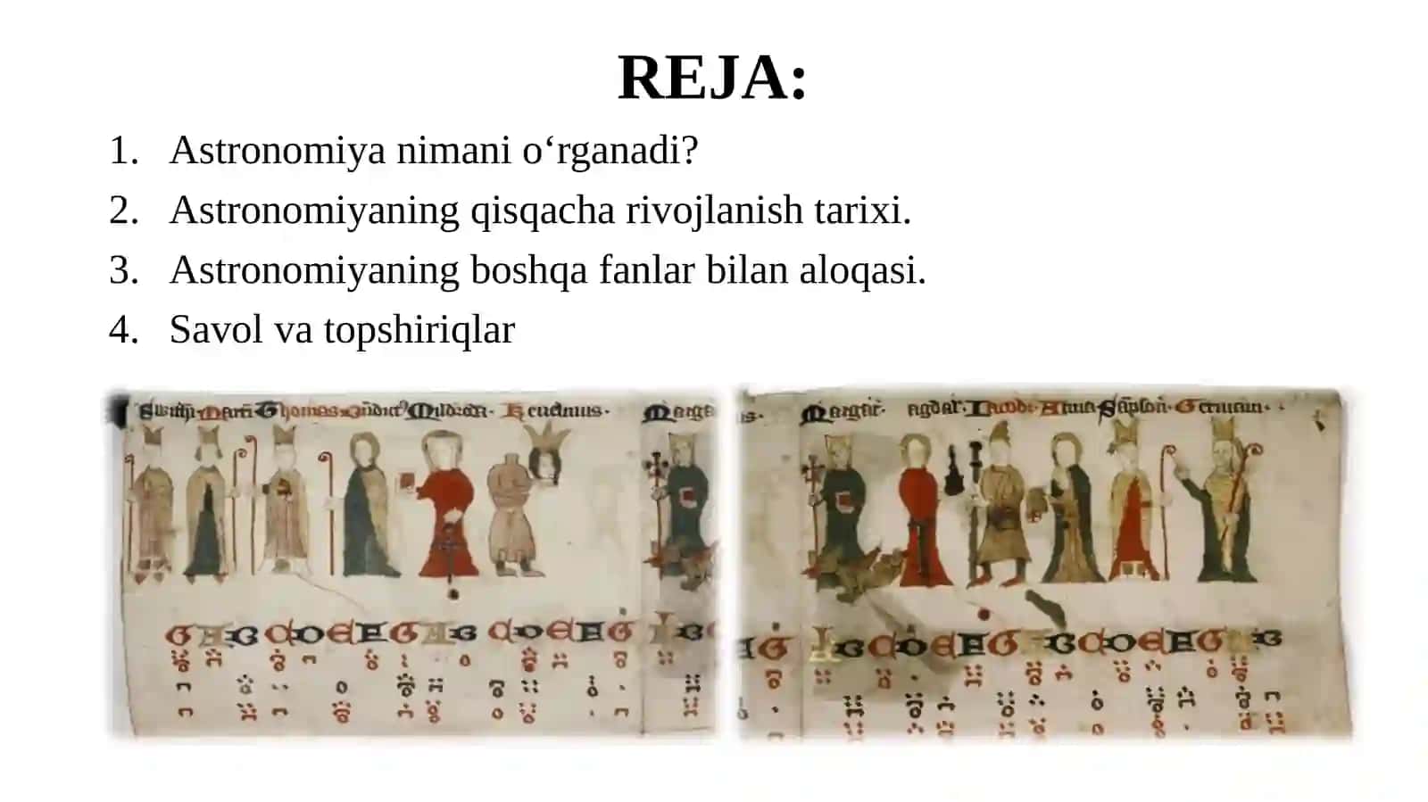 ASTRONOMIYA PREDMETI, UNING BO‘LIMLARI VA BOSHQA FANLAR BILAN ALOQADORLIGI 2