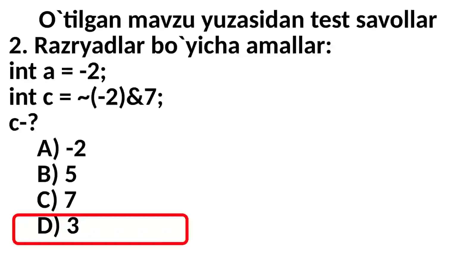4-Ma'ruza:C# TILINING ASOSIY TUSHUNCHALARI6-dars 2