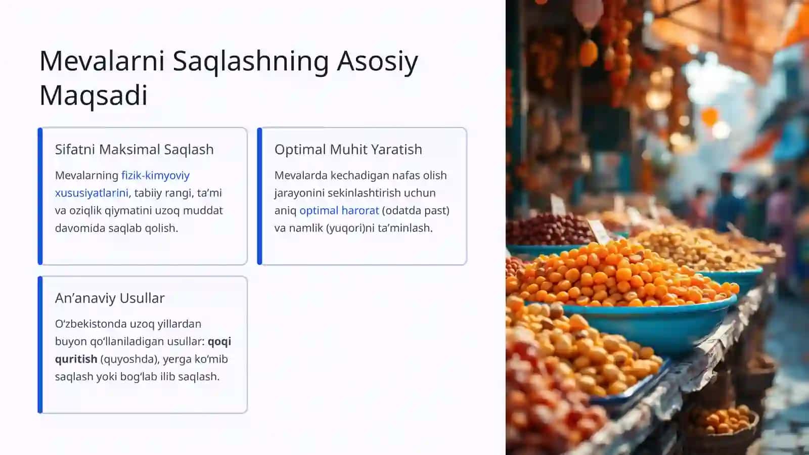 Mevalarni Saqlash va Qayta Ishlash Texnologiyasi 2