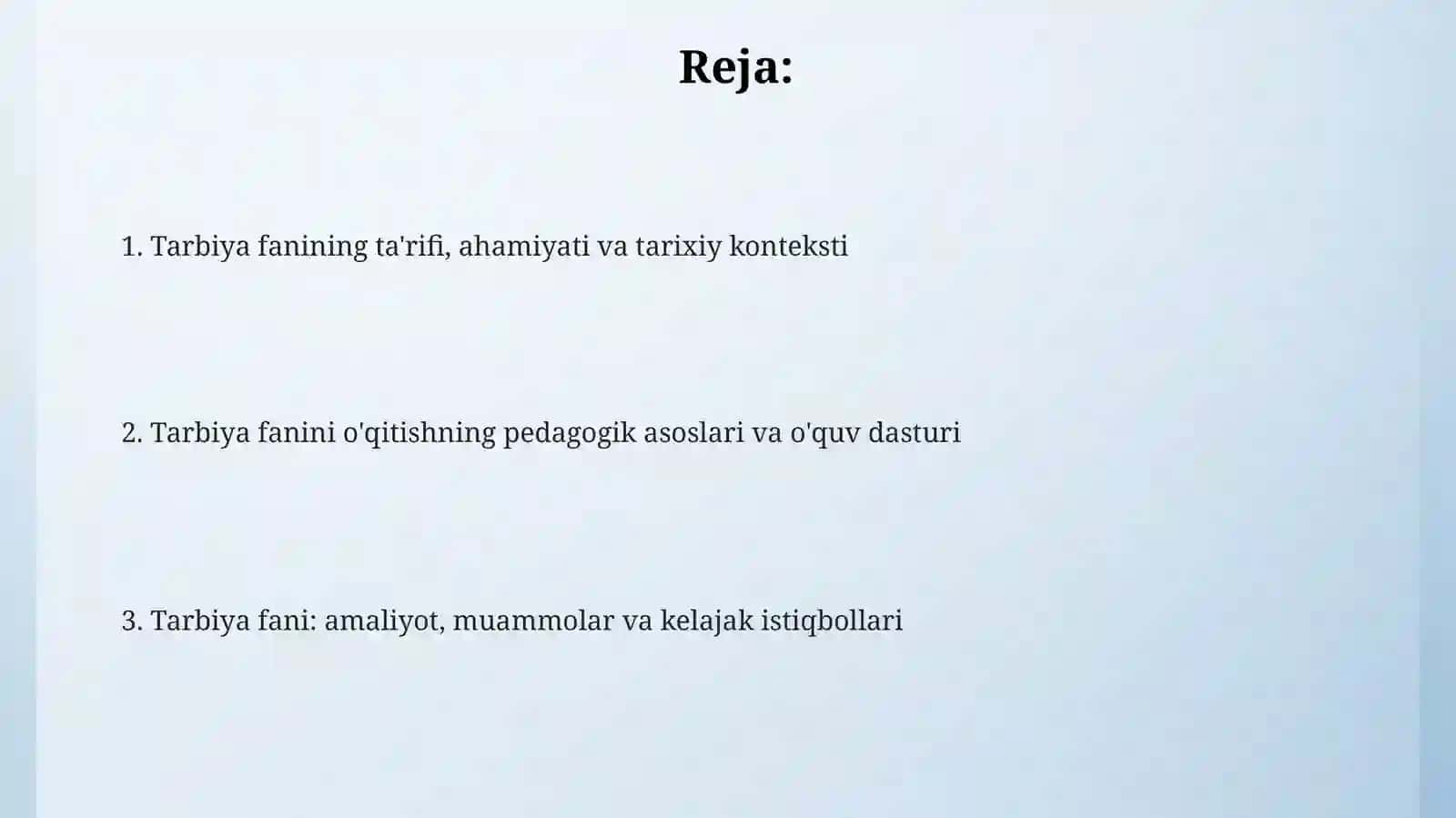 Maktablarda tarbiya fanni o'qitish huquqlari 2