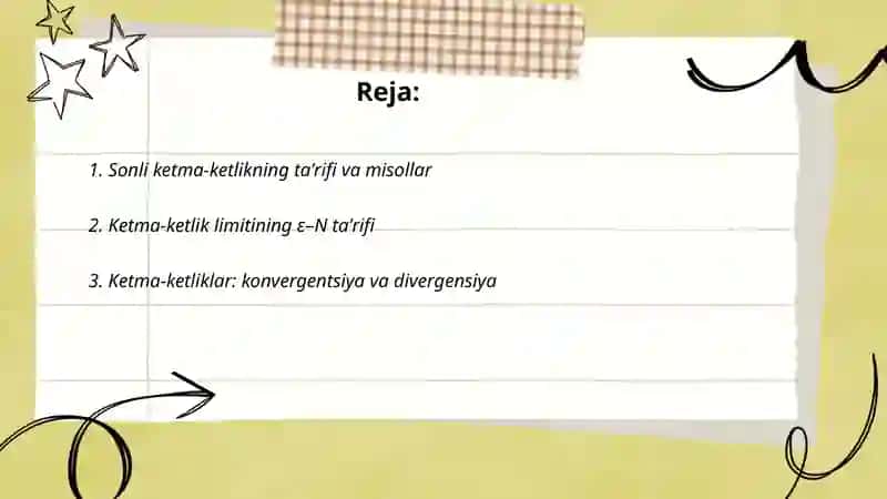 Sonli ketma-ketliklar Ajoyib limitlar 2