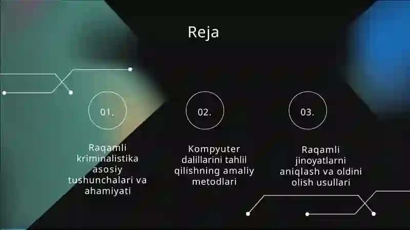 Raqamli kriminalistika metodlari 2
