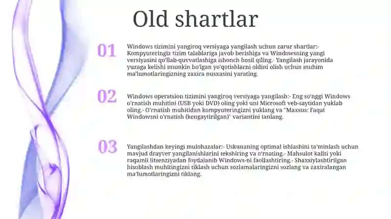 Windows Operatsion Tizimini Yangi Versiyadagi Windowsga Yangilash 2