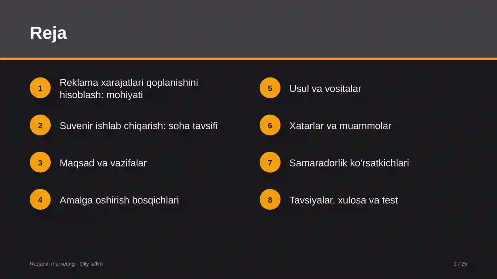 suvenir ishlab chiqarishda reklama xarajatlarining qoplanishini hisoblash 4735 2