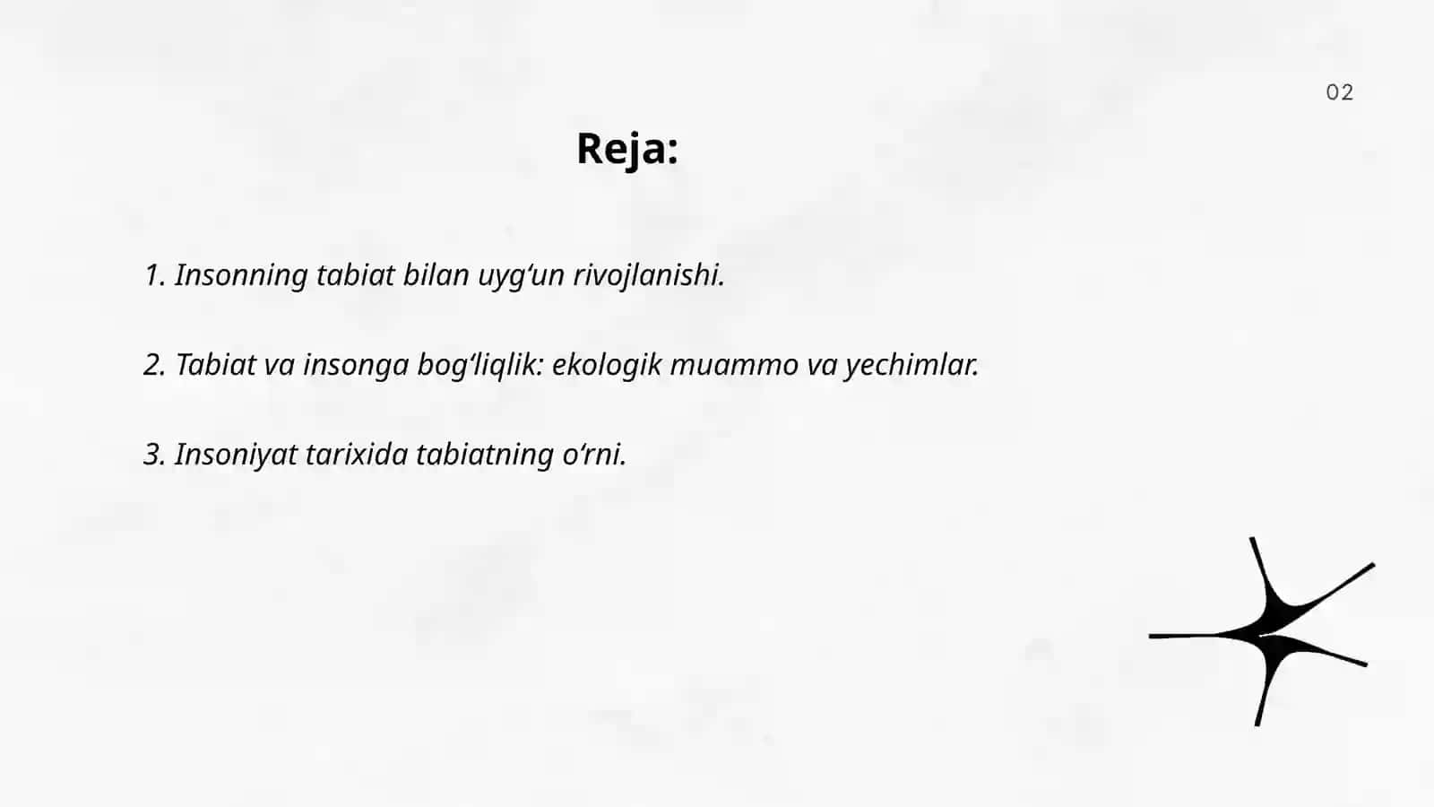 Insonning tabiat bilan uyg‘un rivojlanishi 2
