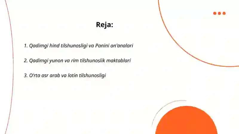 Jahon tilshunosligining tarixiy bosqichlari 2