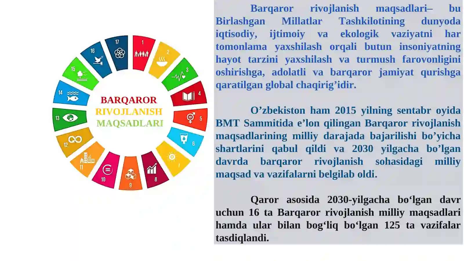 BARQAROR RIVOJLANISH MAQSADLARI 2