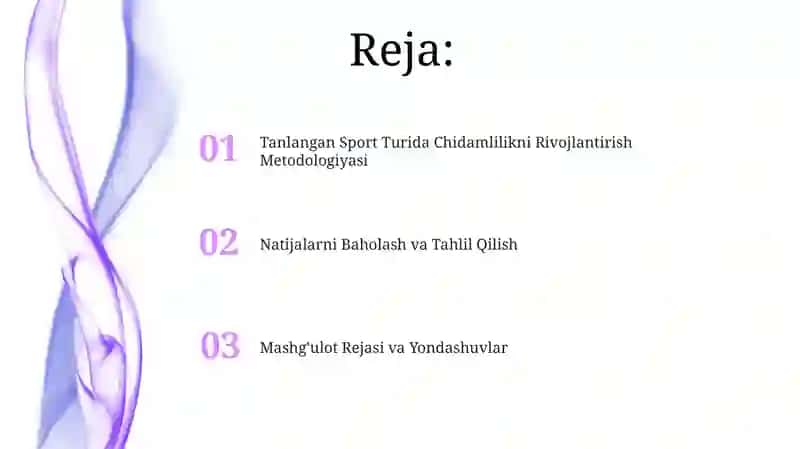 Tanlangan Sport Turida Chidamlilikni Rivojlantirish Metodologiyasi 2