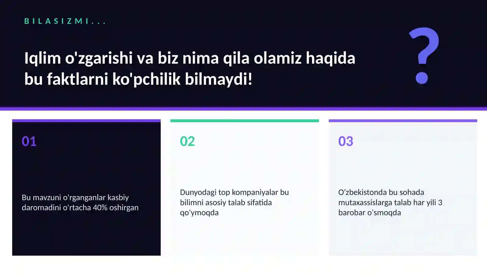 Iqlim o'zgarishi va biz nima qila olamiz 2