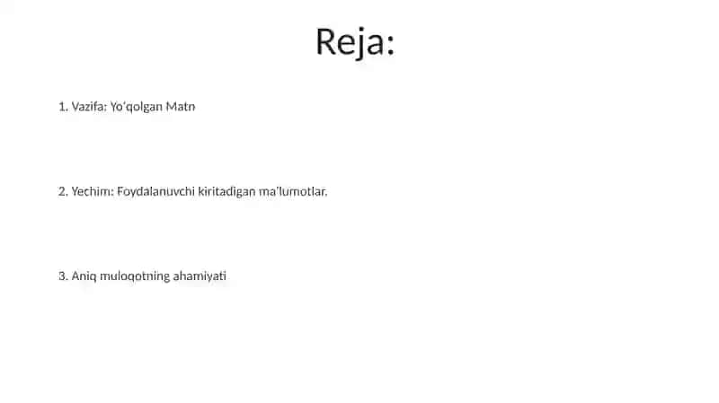 Madaniy jihatlar 2
