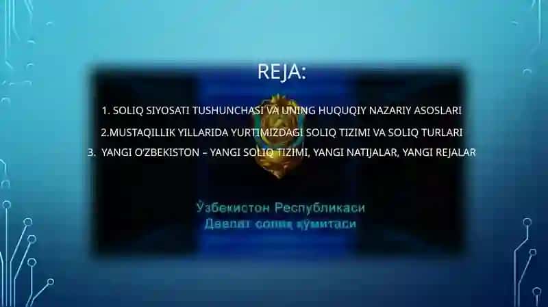 Davlat soliq xizmati organlari faoliyati 2