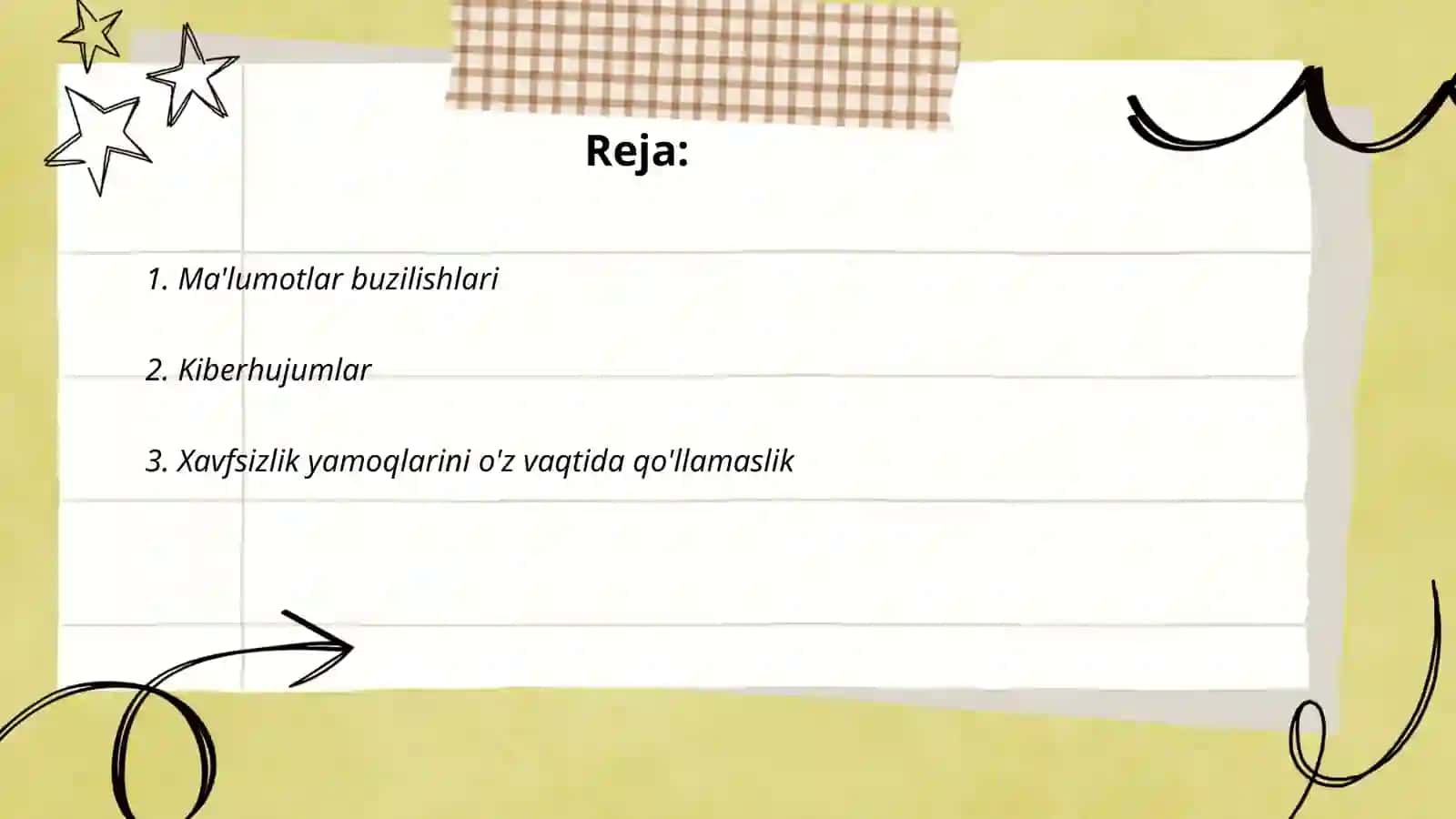 Axborot xavfsizligi muammolari 2