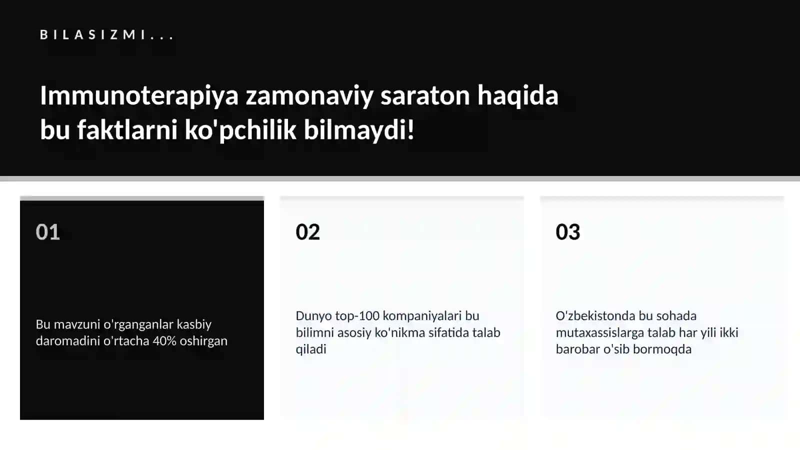 Immunoterapiya zamonaviy saraton 2