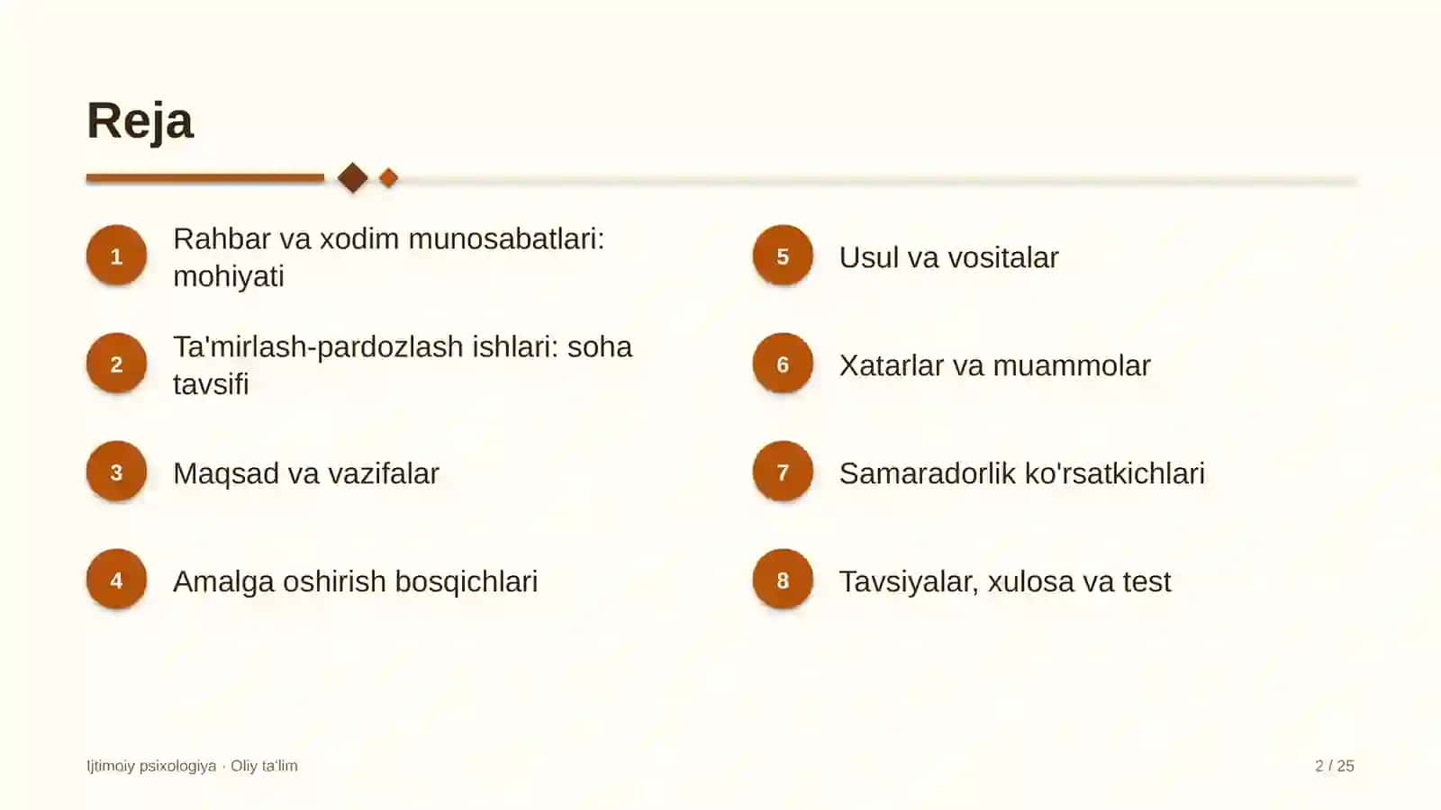 ta'mirlash pardozlash ishlarida rahbar va xodim munosabatlari psixologiyasi 7313 2