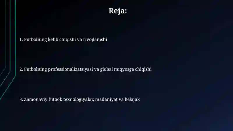 Futbolning rivojlanish tarixi 2