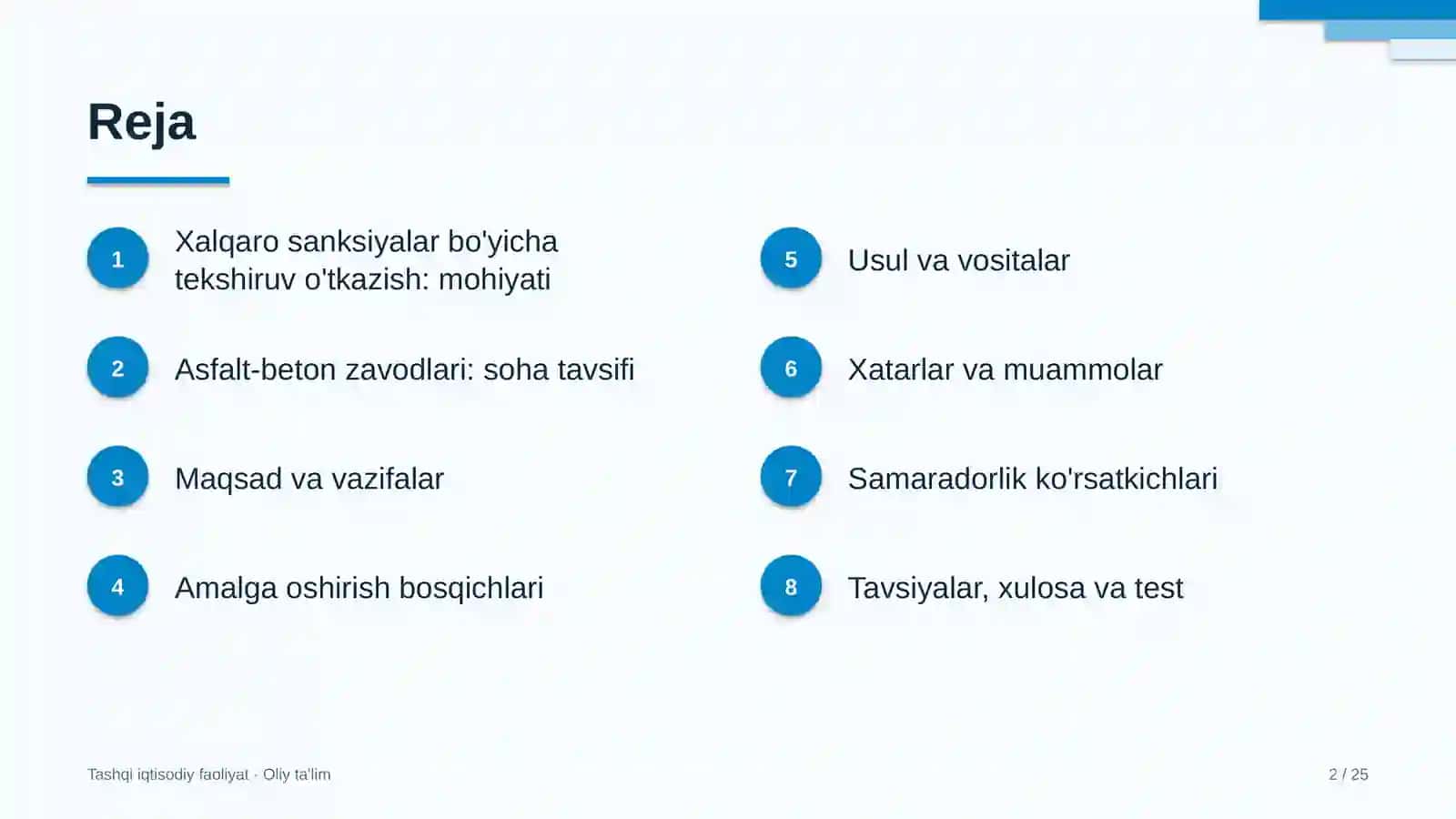 asfalt beton zavodlarida xalqaro sanksiyalar bo'yicha tekshiruv o'tkazish 8786 2