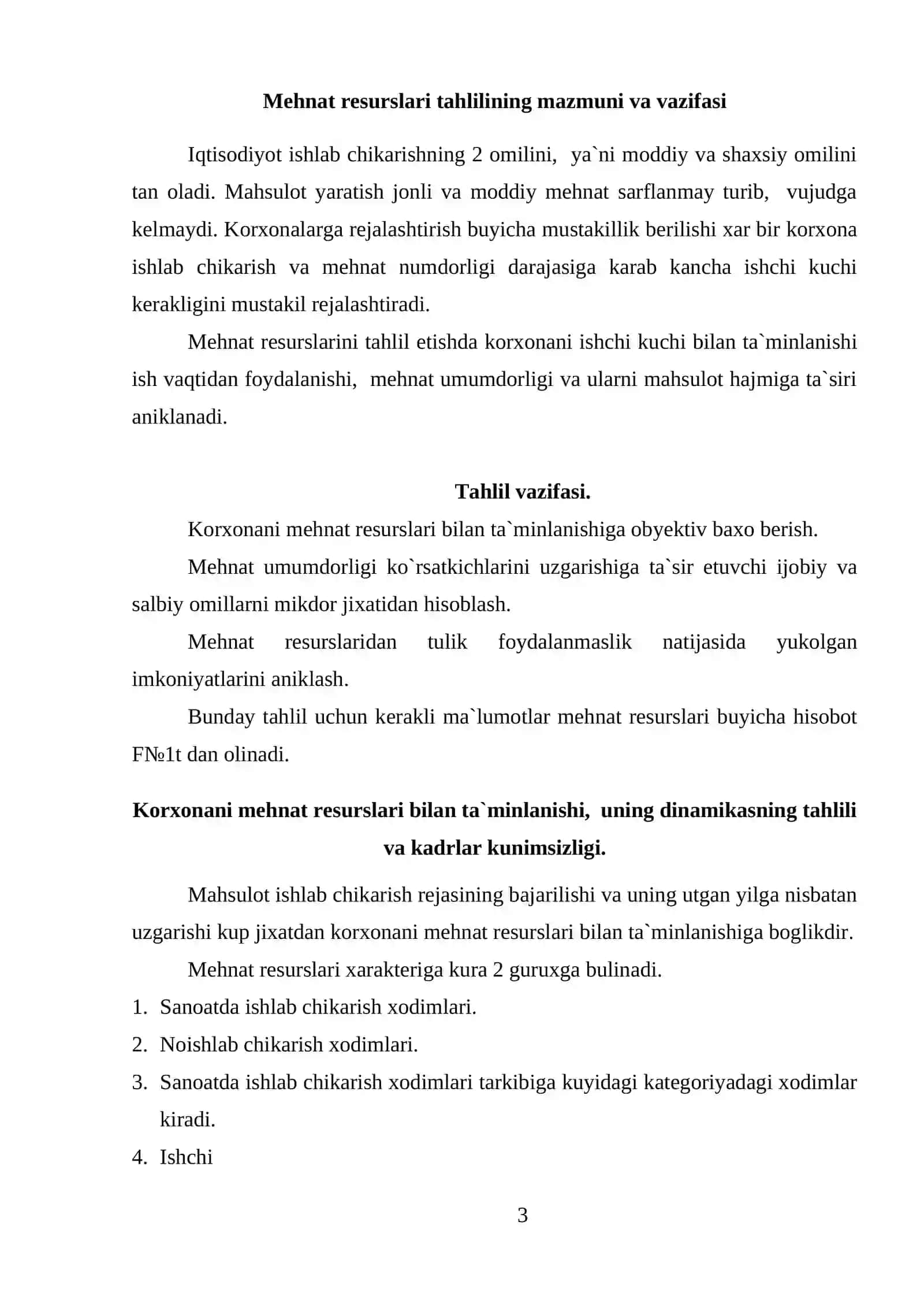 Mehnat bozori va korxonalarda mehnat resurslaridan foydalanish 2