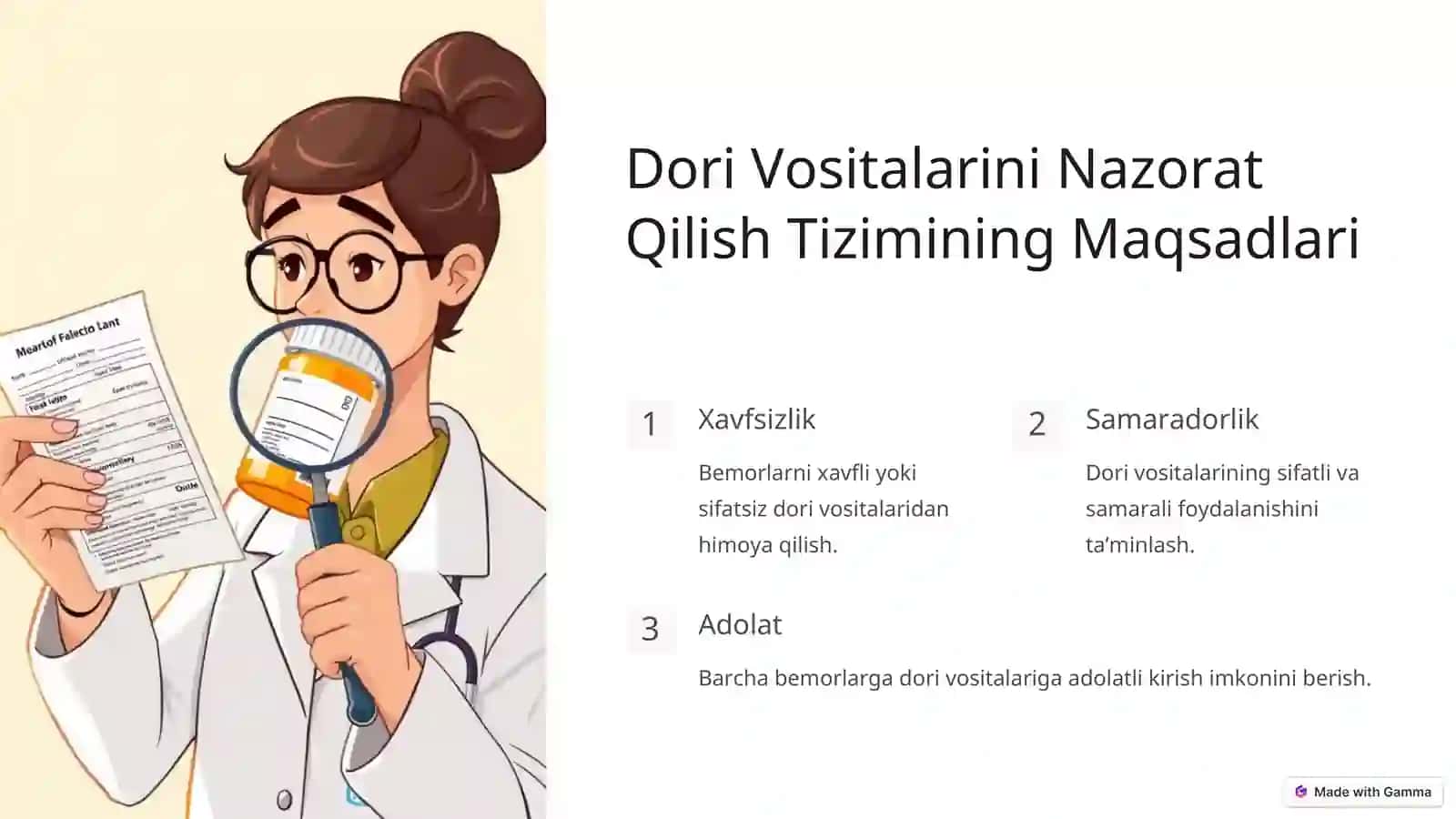 Dori Vositalarini Nazorat Qilish Tizimi: Umumiy Maʼlumot 2