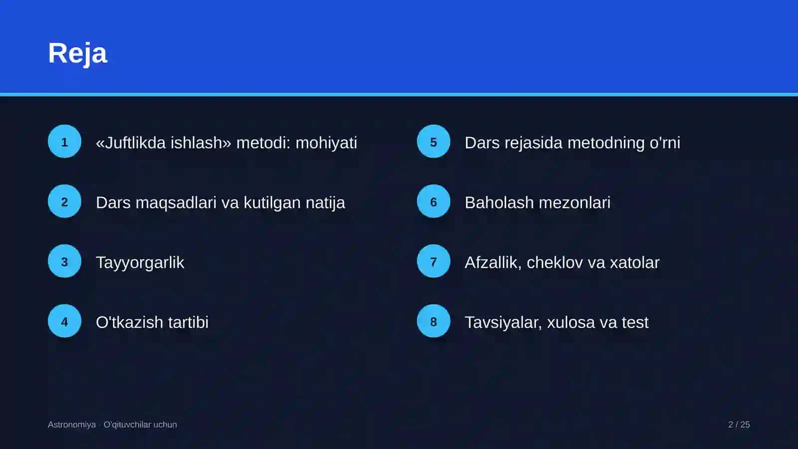 astronomiya darslarida juftlikda ishlash metodidan foydalanish 2150 2