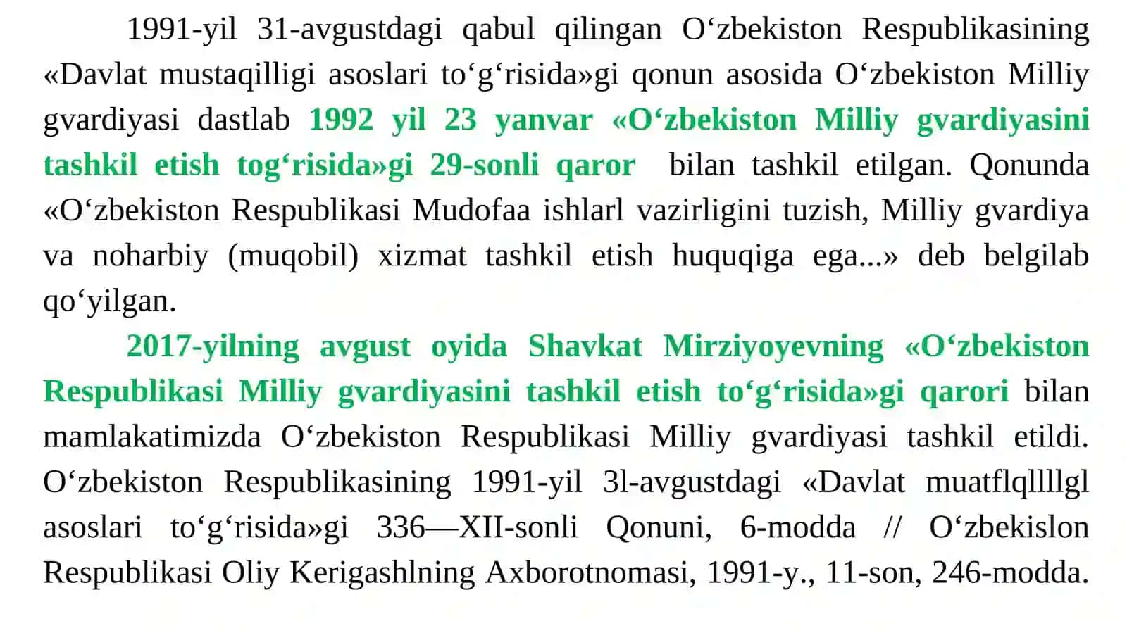 O‘zbekiston Respublikasi Milliy gvardiyasi 2