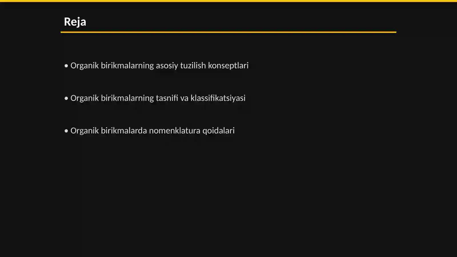 Organik birikmalarning tuzilish nazariyasi 2