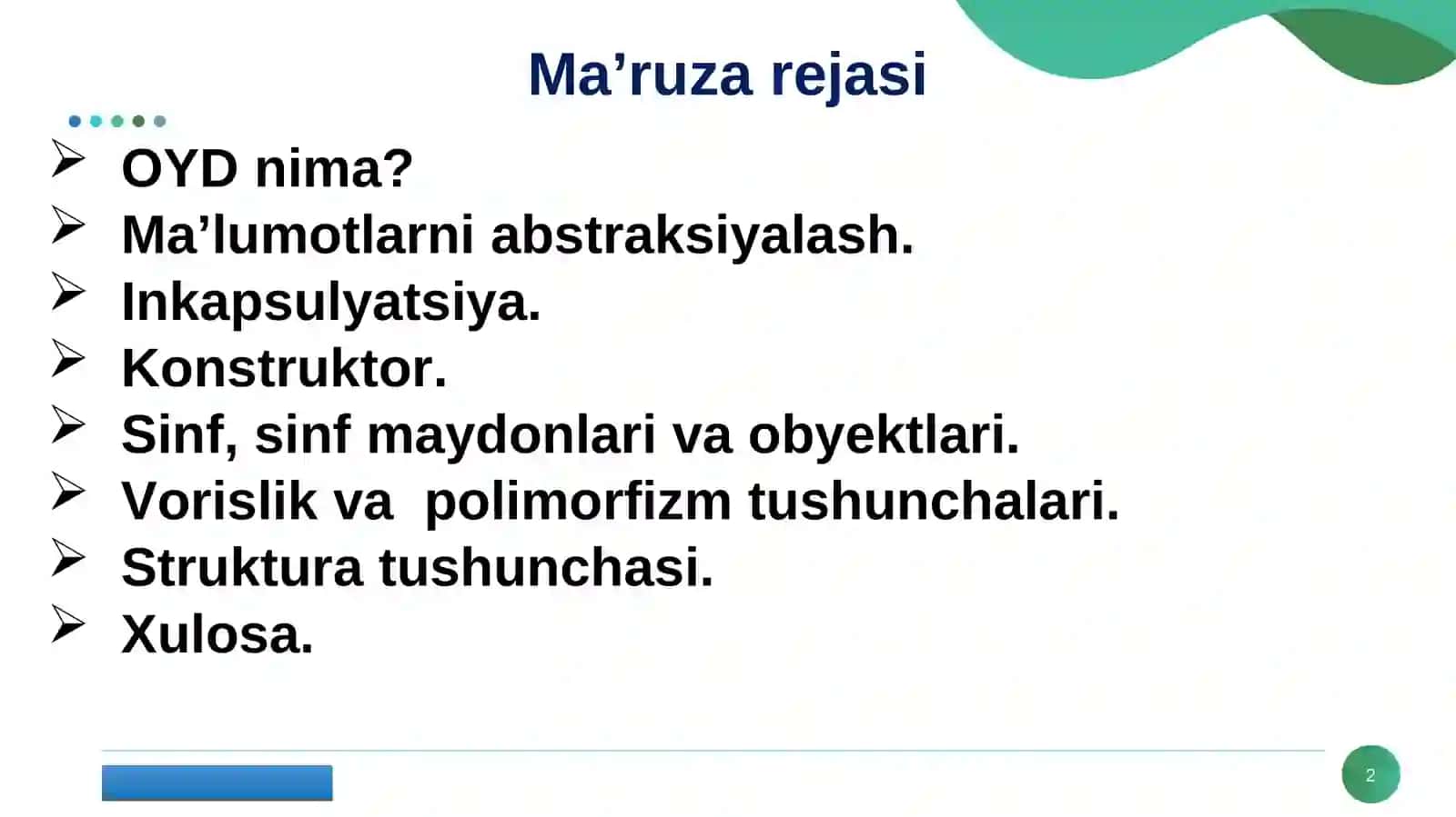 OYD nima? 2
