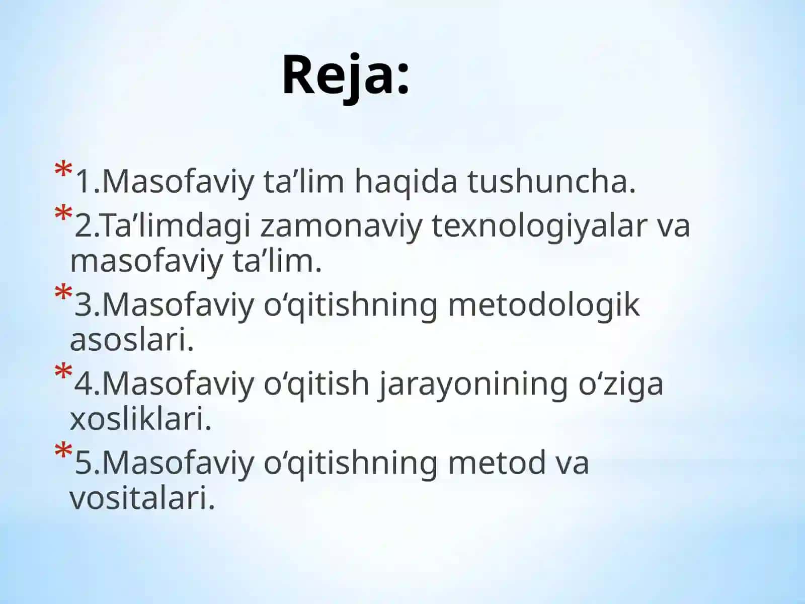 Masofaviy ta`limni rivojlantirish istiqbollari 2