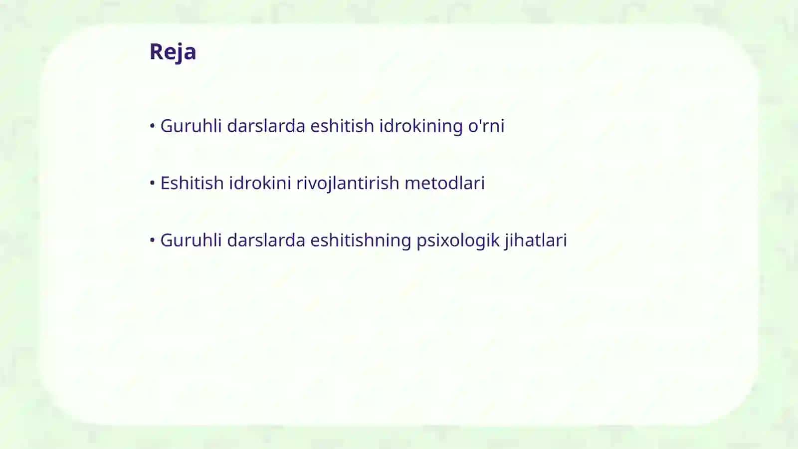 Guruhli darslarda eshitish idrokini rivojlantirish 2