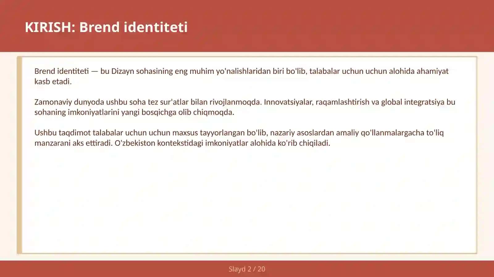 Brend identiteti 2