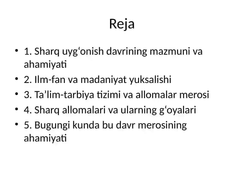Sharq uyg‘onish davri va unda ta‘lim-tarbiya masalasi 2