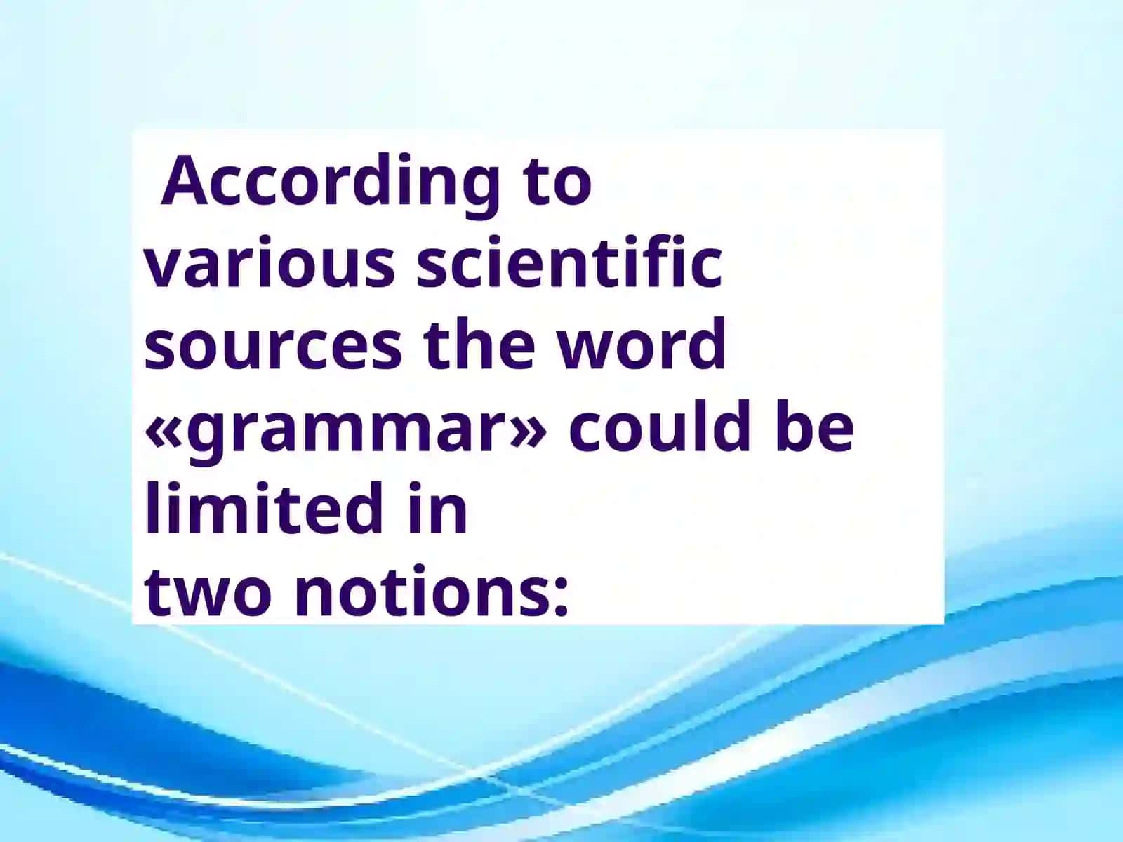Grammar 2