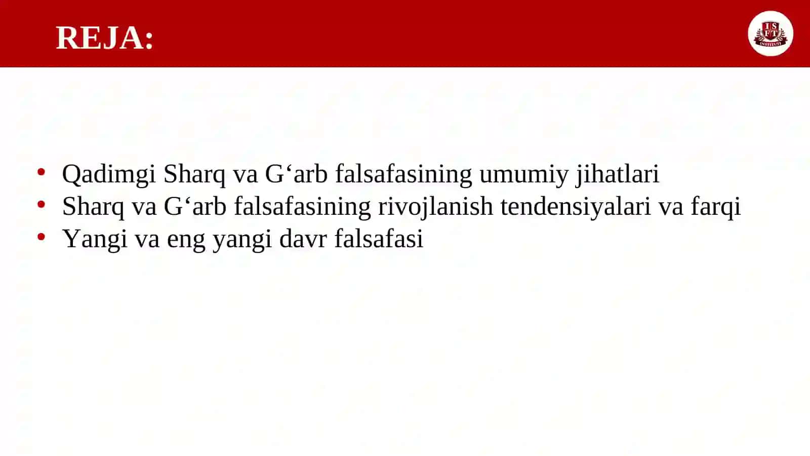 Qadimgi Sharq va G‘arb falsafasining umumiy jihatlari 2