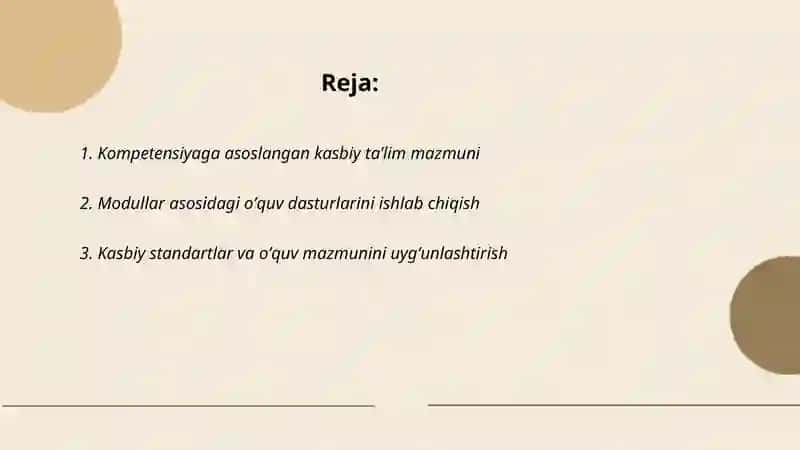 Kasbiy taʼlim mazmuni va texnologiyalari 2