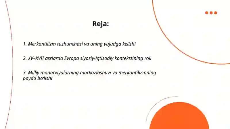 Merkantilizm ilk iqtisodiy maktabining vujudga kelishi 2