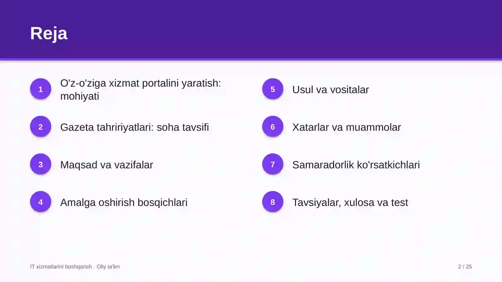 gazeta tahririyatlarida foydalanuvchilar uchun o'z o'ziga xizmat portalini yaratish 8680 2