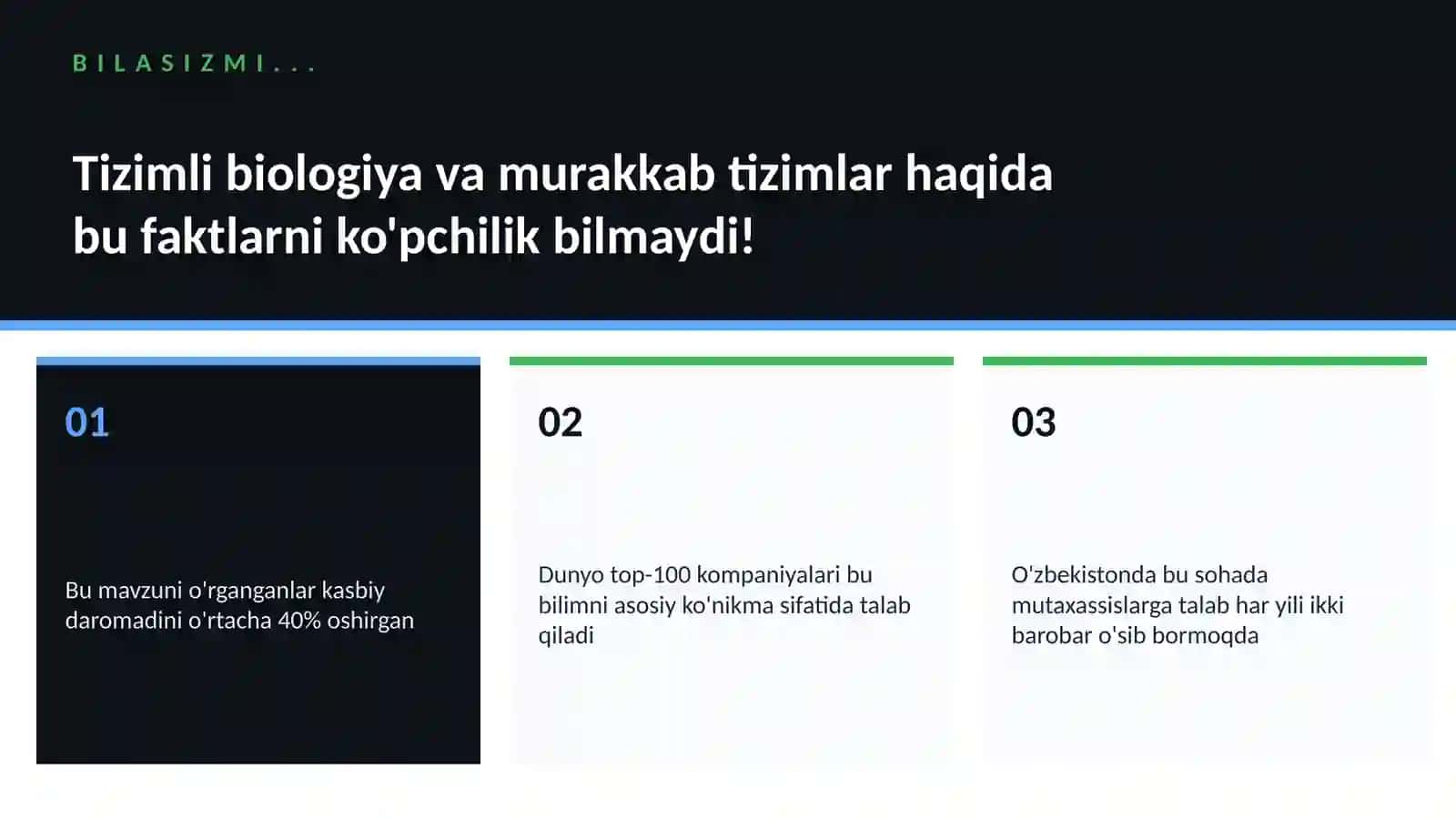 BIOTEXNOLOGIYA VA GENOMIKA 2