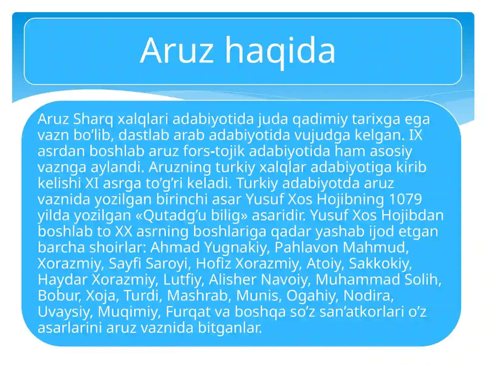 Aruz vazni 2