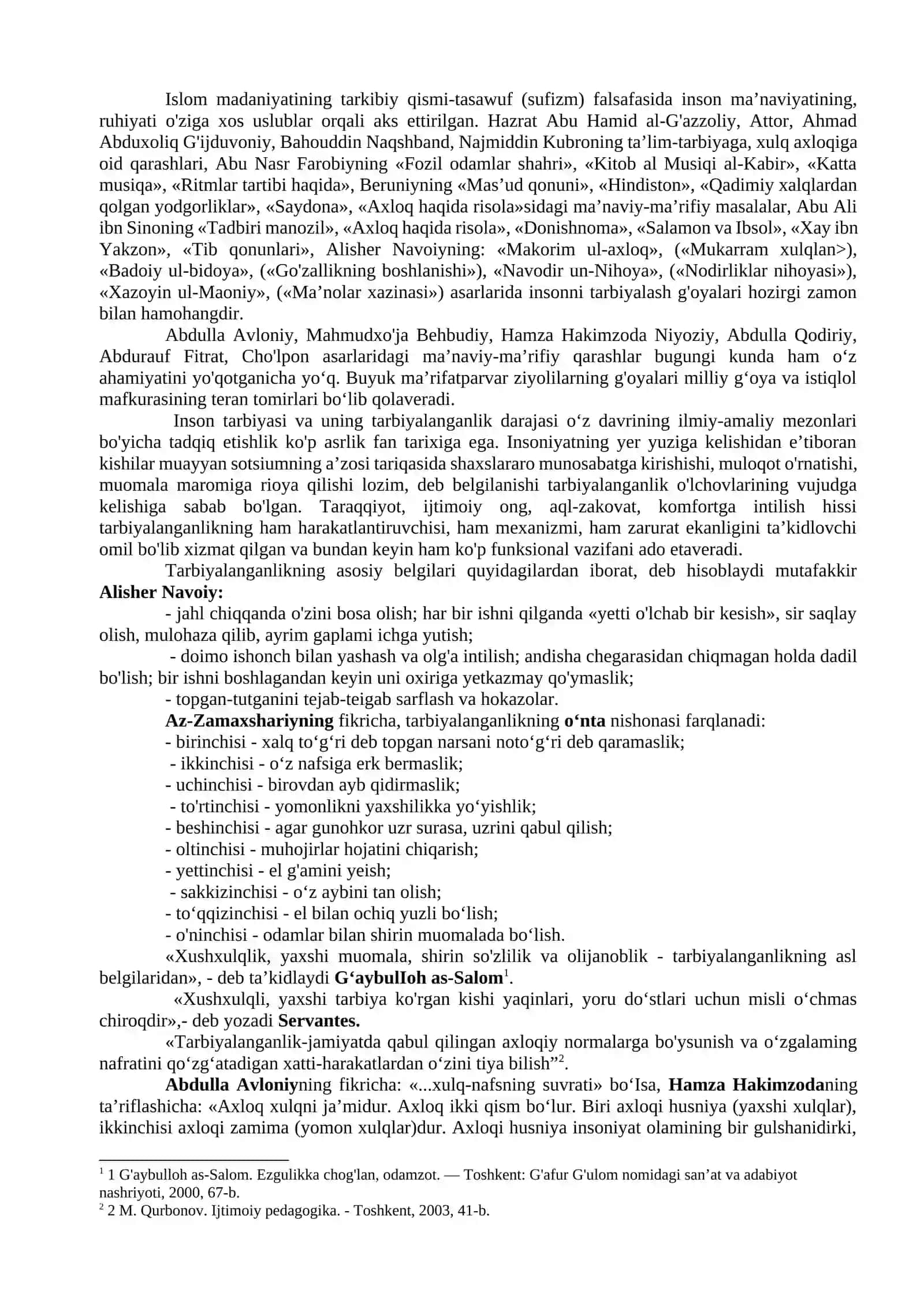 4- МАВЗУ. TARBIYA JARAYONING MAZMUNI VA MOHIYATI. O’ZBEKISTON RESPUBLIKASIDA OLIB BORILAYOTGAN IJTIMOIY TARBIYANING UMUMIY VAZIFALARI 2