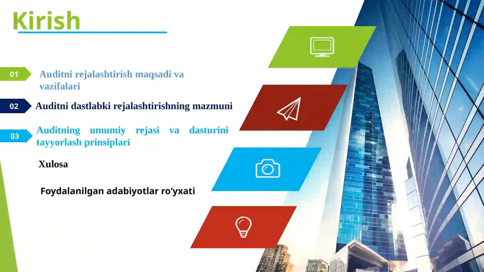 Tijorat banklarda auditni rejalashtirishning bosqichlari 2