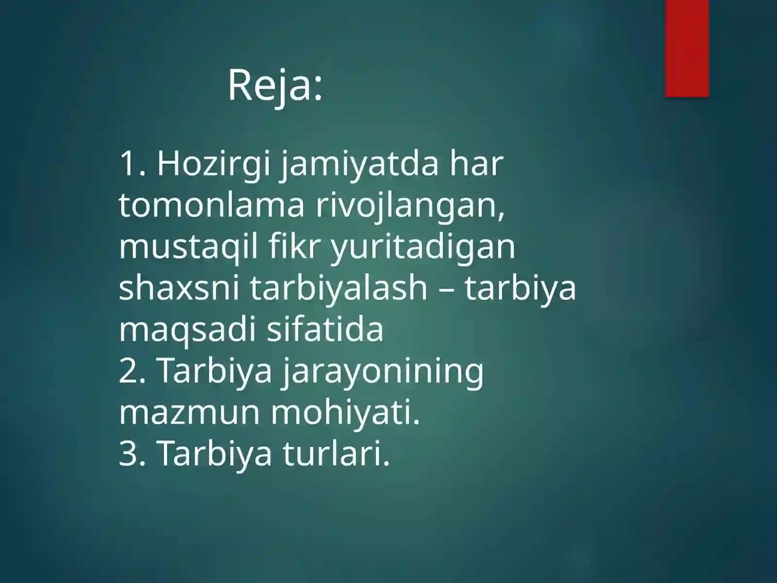 Boshlangʻich taʼlimda tarbiya fanidan mustaqil ish 2