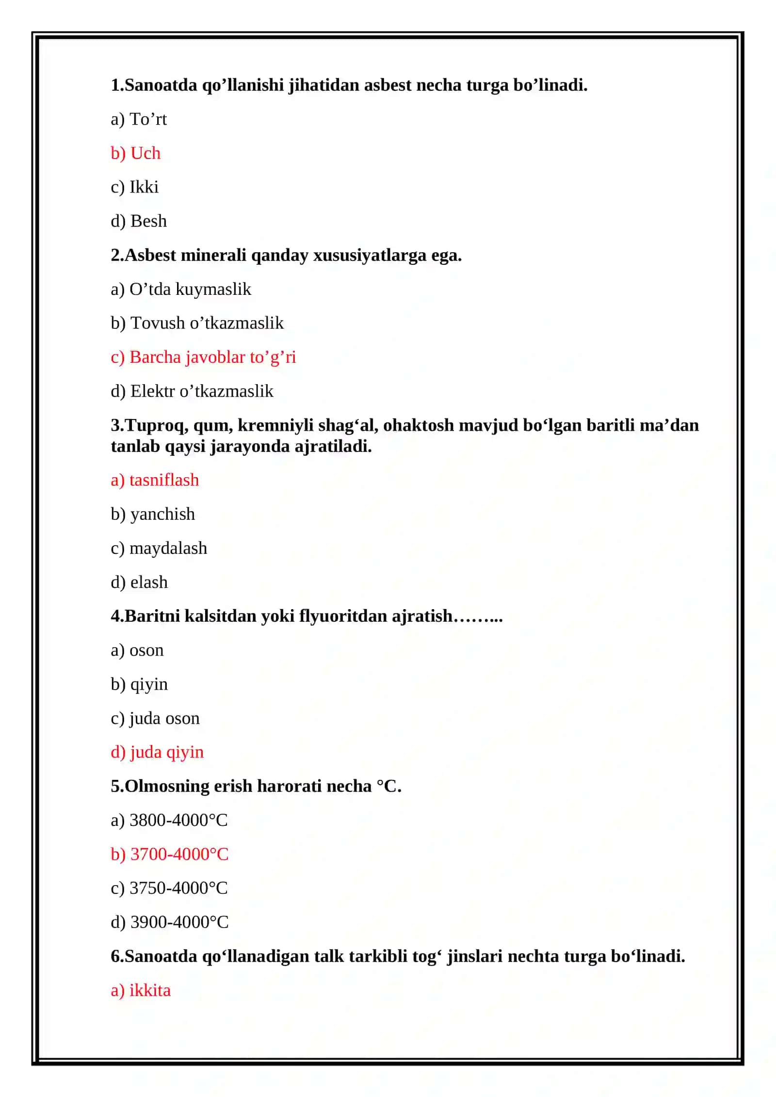 Nometall rudalarni boyitish texnologiyasi 2