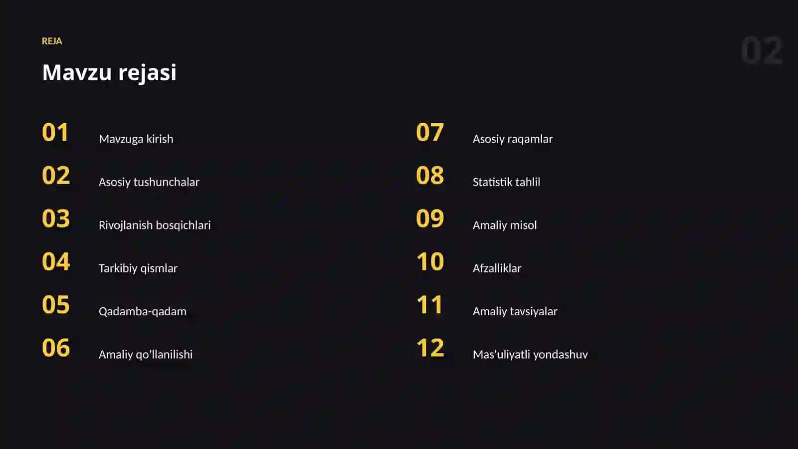 Xotira optimizatsiyasi 2