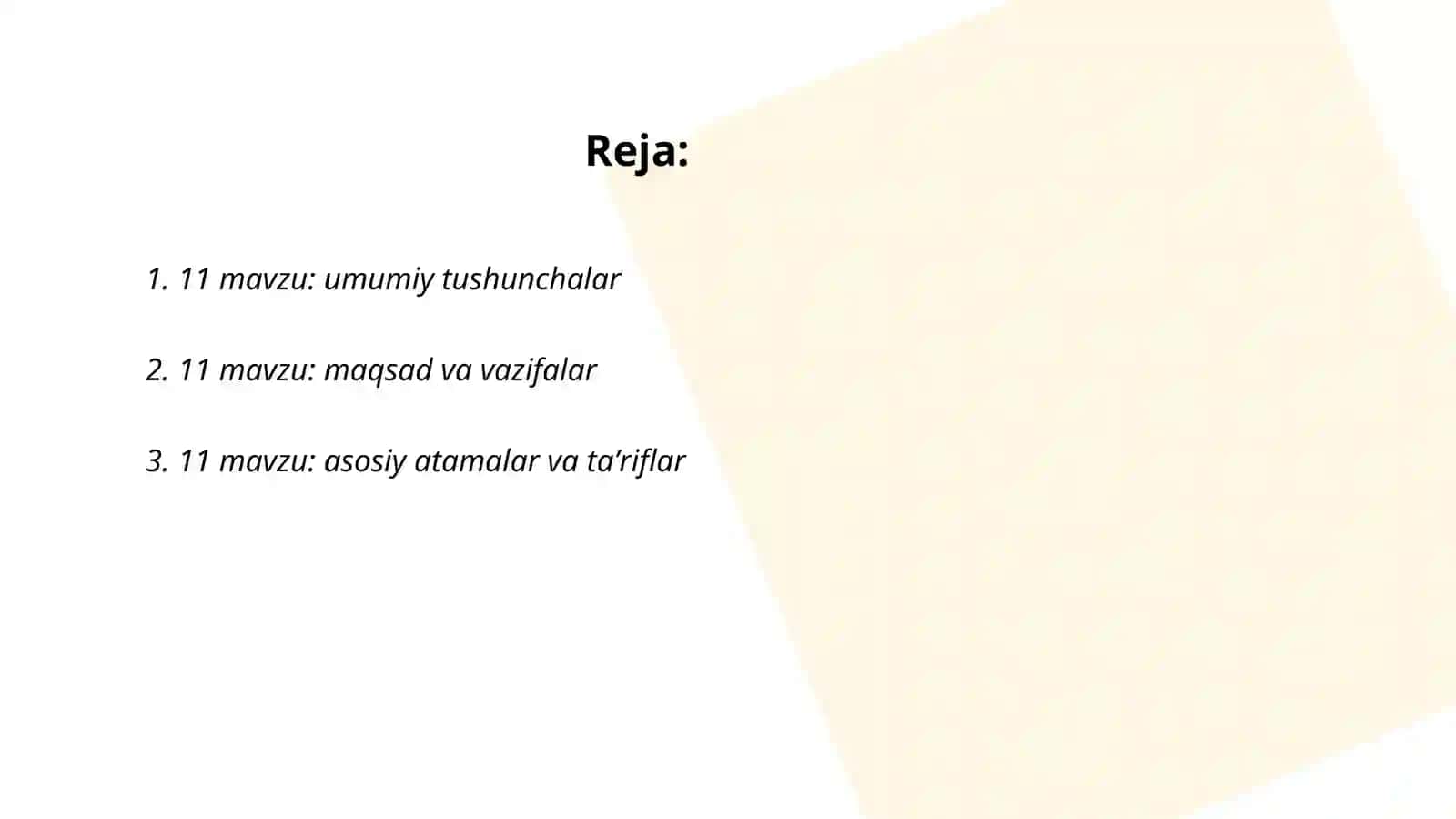 11-mavzu umumiy tushunchalari 2