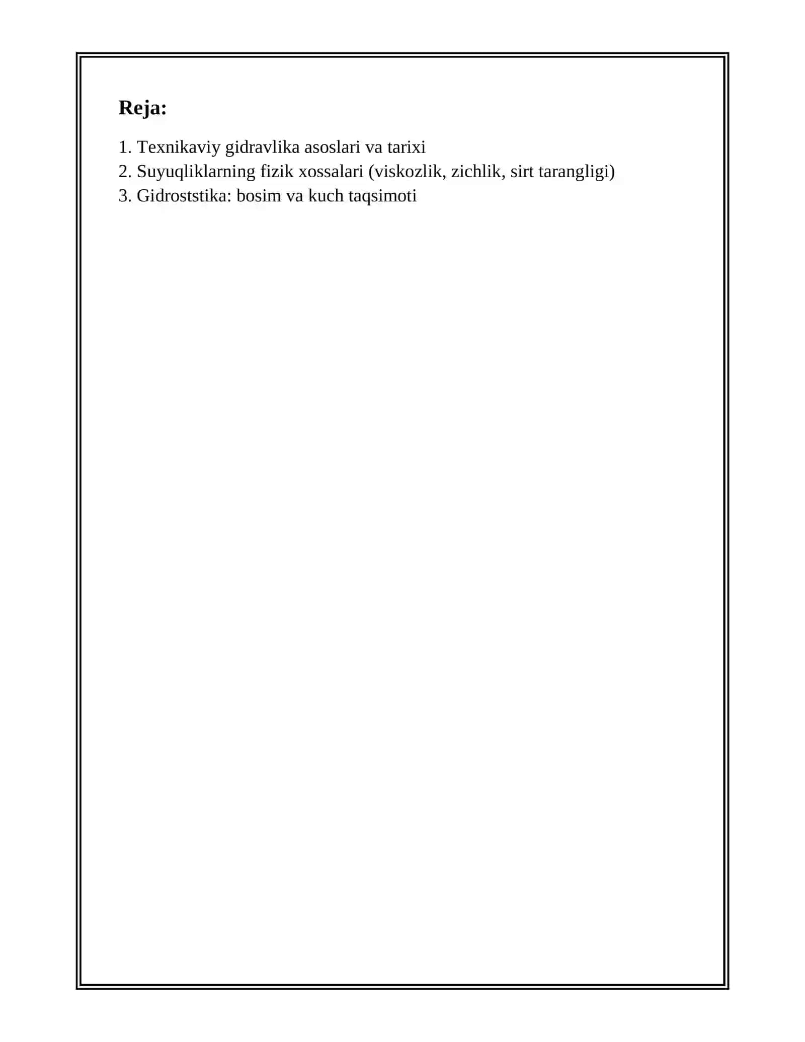 TEXNIKAVIY GIDRAVLIKA ASOSLARI 2