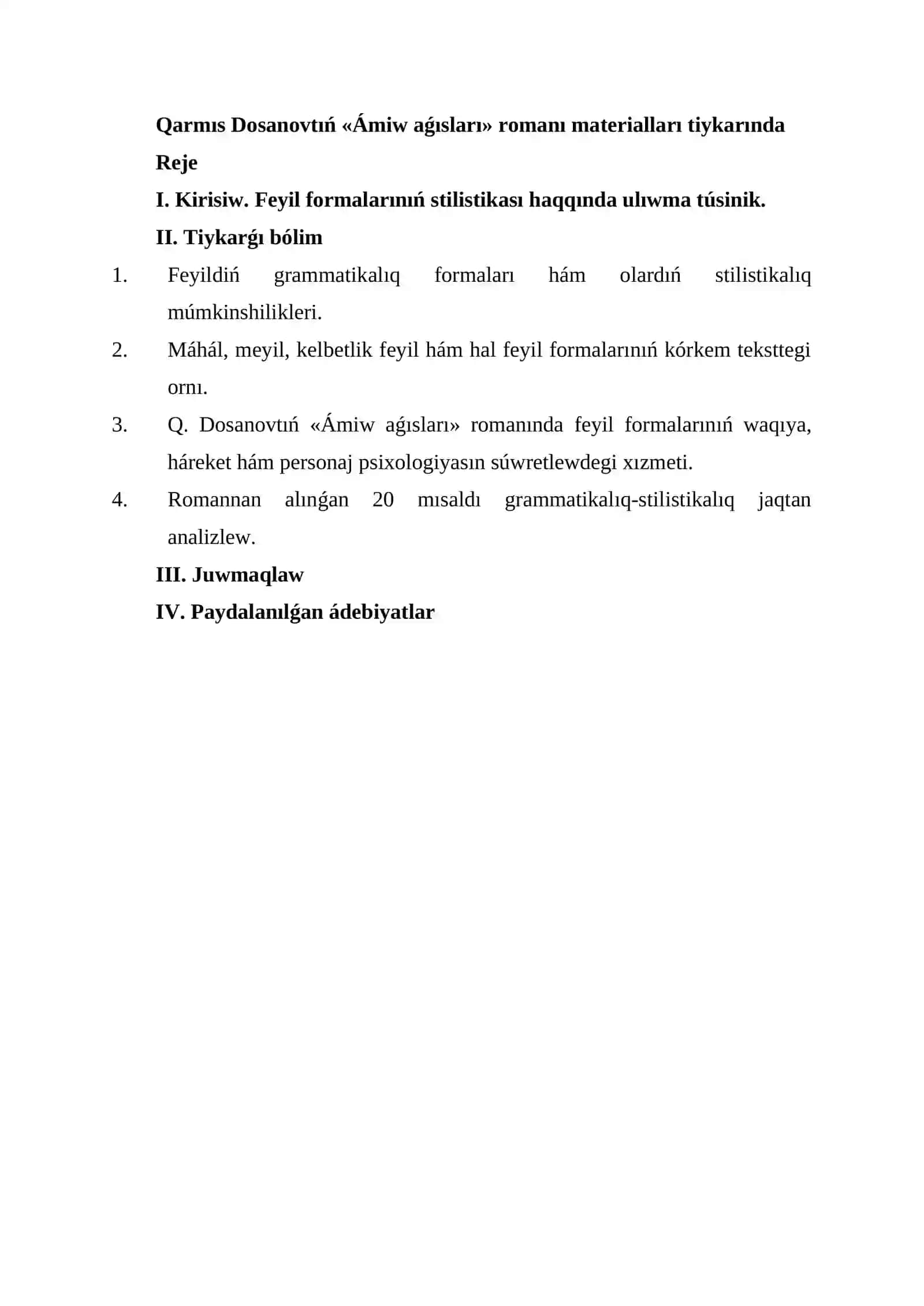 Kórkemlew quralları hám stilistika 2