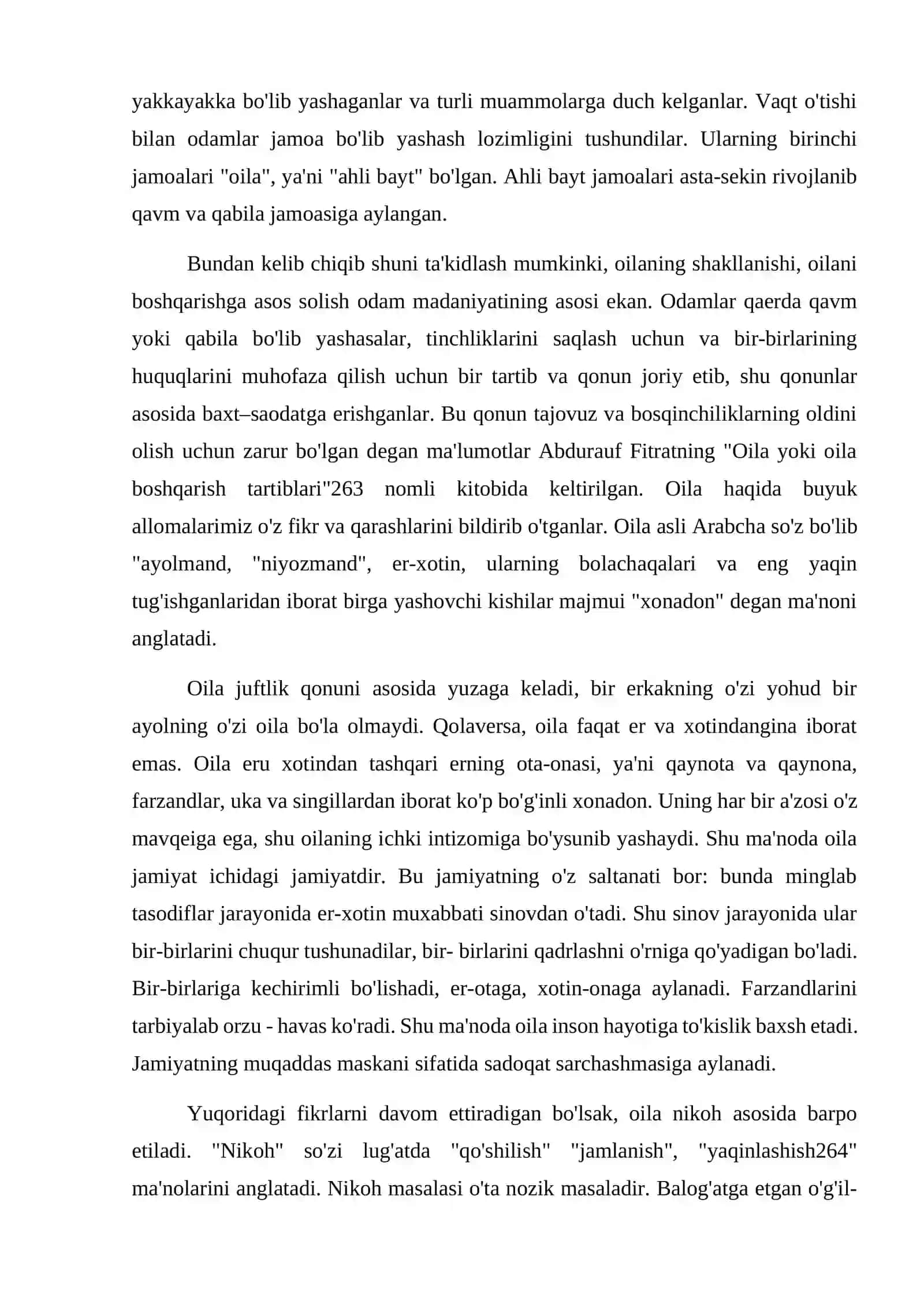 OILA VA NIKOHNING MA'NAVIY-RUHIY OMILLARI 2