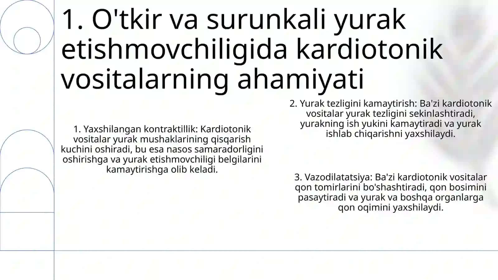 OʻTkir Va Surunkali Yurak Yetishmovchiligida Kardiotonik Vositalarning Ahamiyati 2