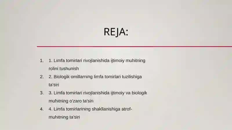 Limfa tomirlari rivojlanishi va tuzilishi 2